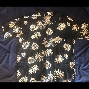 Hawaiian Shirt (Navy Blue)